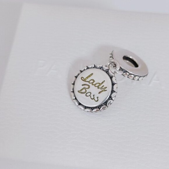Pandora Lady Boss Charm Metallic Enamel Charm S925 Sliver Charm Bracelete Dangle - Picture 4 of 8